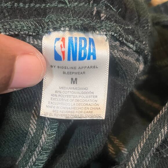 NBA Milwaukee Bucks Men Medium Green Deer Logo Sleep Lounge Pajama Pants - Picture 6 of 6